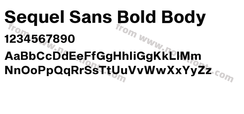 Sequel Sans Bold BodyPreview