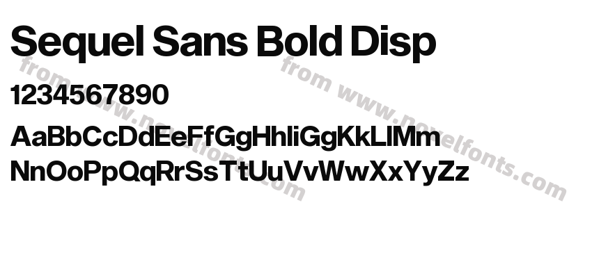 Sequel Sans Bold DispPreview