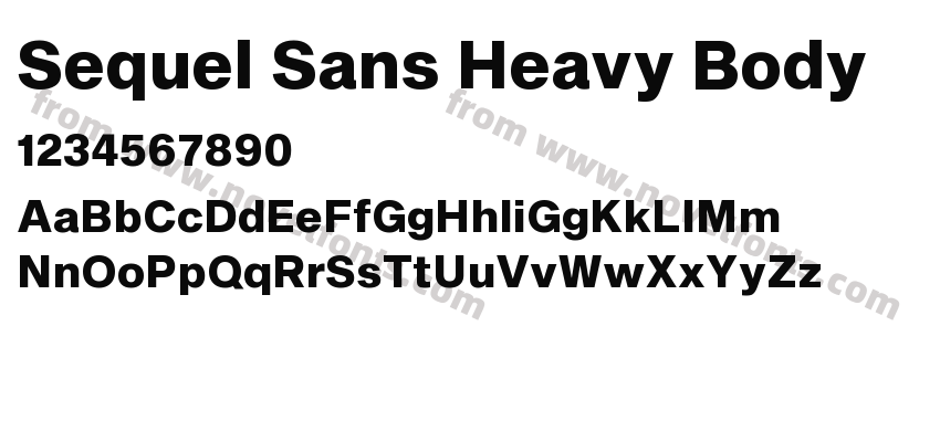 Sequel Sans Heavy BodyPreview