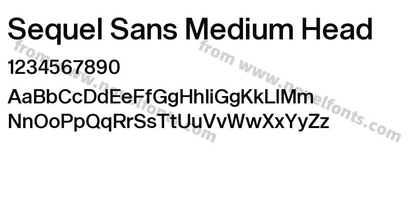 Sequel Sans Medium HeadPreview