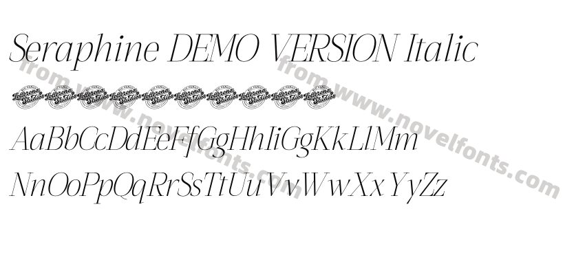 Seraphine DEMO VERSION ItalicPreview
