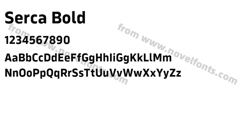 Serca BoldPreview
