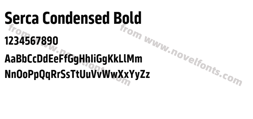 Serca Condensed BoldPreview