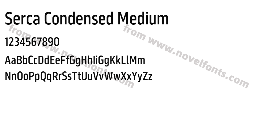Serca Condensed MediumPreview
