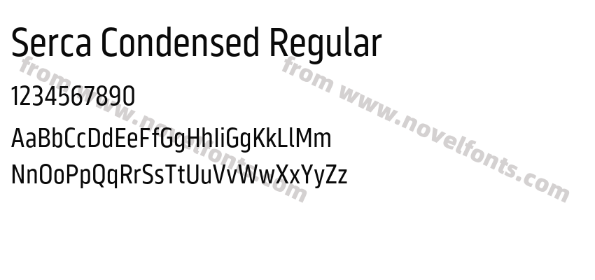 Serca Condensed RegularPreview