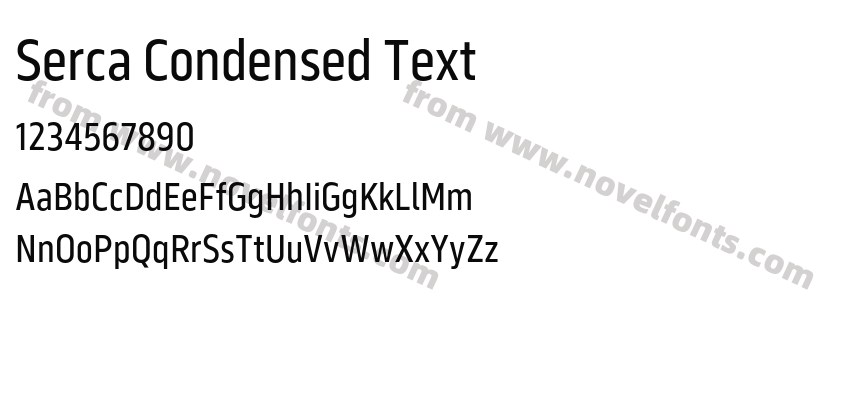 Serca Condensed TextPreview