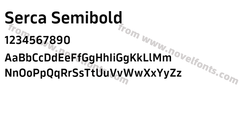 Serca SemiboldPreview