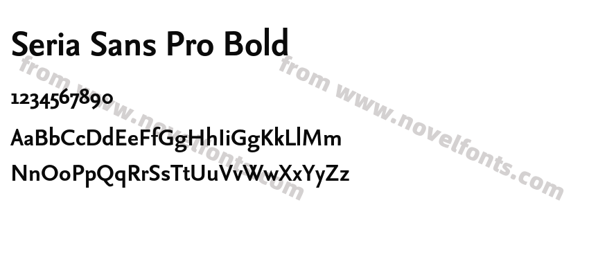 Seria Sans Pro BoldPreview