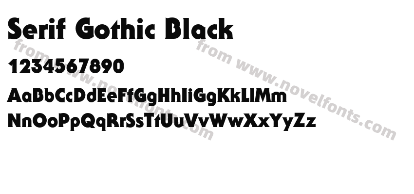 Serif Gothic BlackPreview