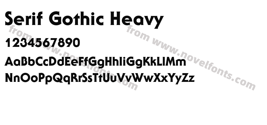 Serif Gothic HeavyPreview