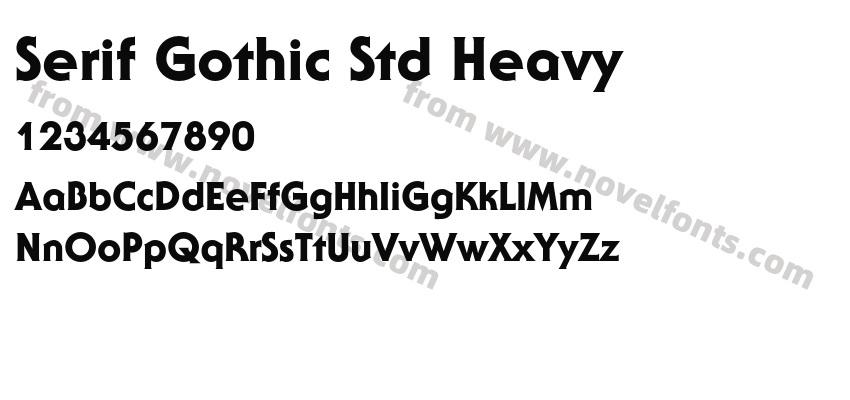 Serif Gothic Std HeavyPreview