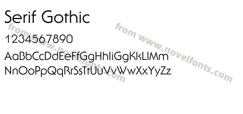 Serif GothicPreview