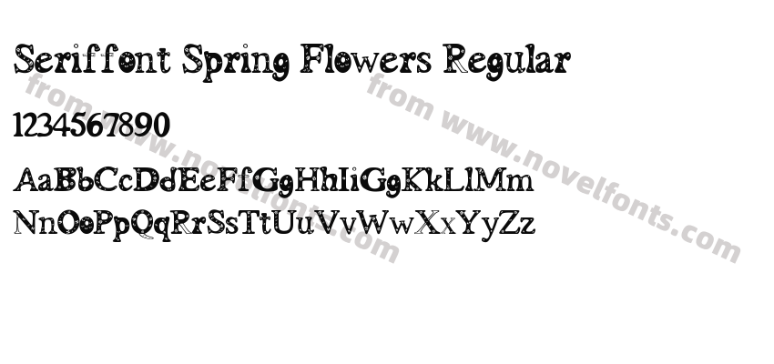 Seriffont Spring Flowers RegularPreview