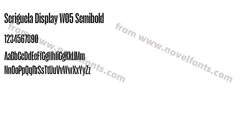 Seriguela Display W05 SemiboldPreview