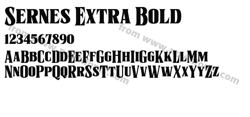 Sernes Extra BoldPreview