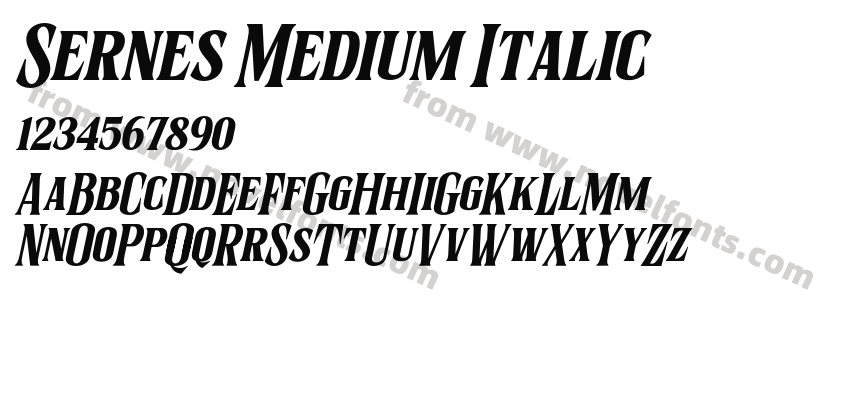 Sernes Medium ItalicPreview