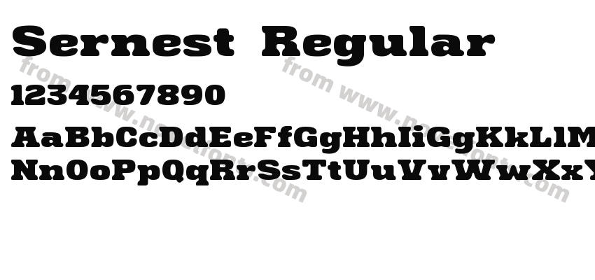 Sernest RegularPreview