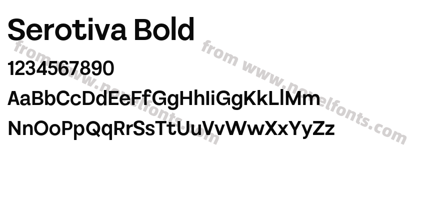 Serotiva BoldPreview