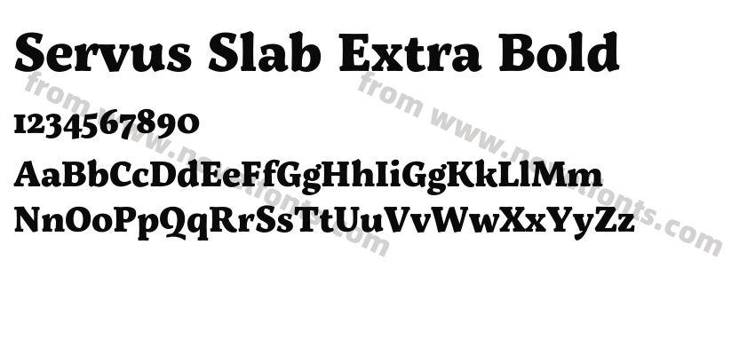 Servus Slab Extra BoldPreview