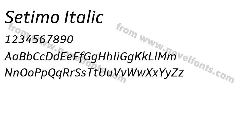 Setimo ItalicPreview
