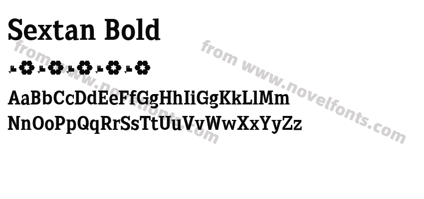 Sextan BoldPreview