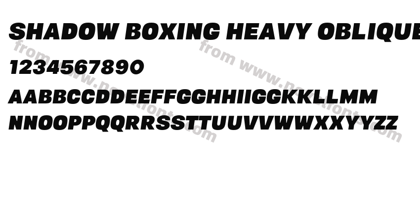 Shadow Boxing Heavy ObliquePreview