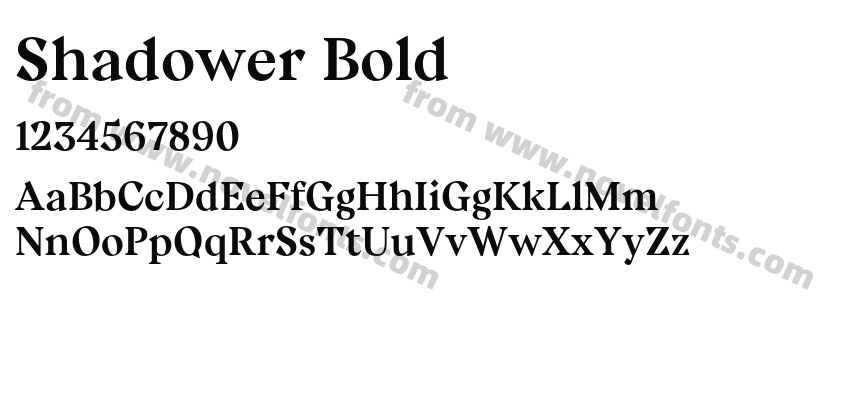 Shadower BoldPreview