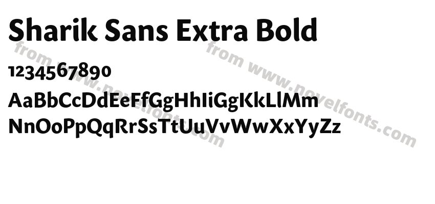 Sharik Sans Extra BoldPreview