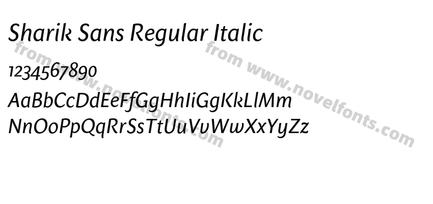 Sharik Sans Regular ItalicPreview