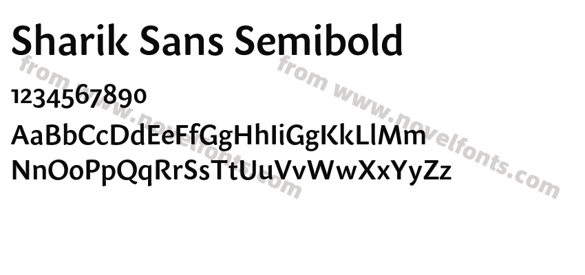 Sharik Sans SemiboldPreview