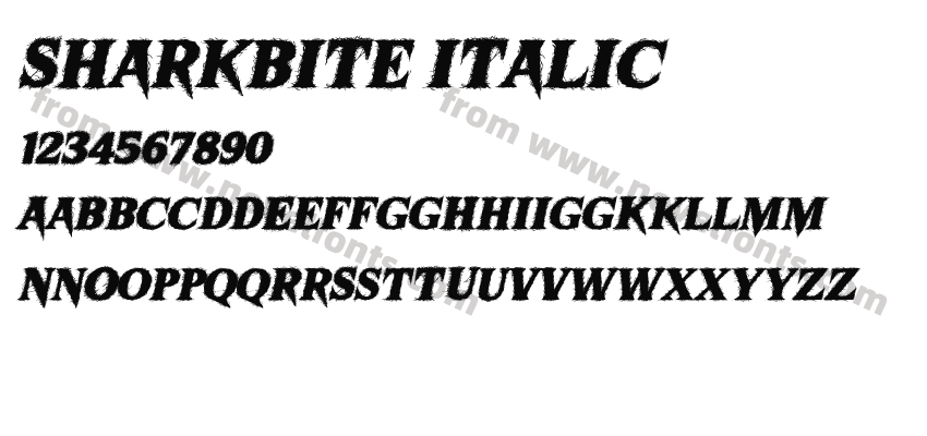 Sharkbite ItalicPreview