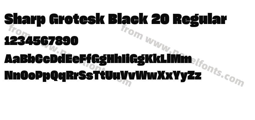 Sharp Grotesk Black 20 RegularPreview