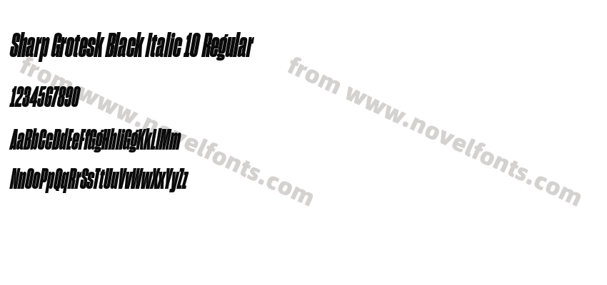 Sharp Grotesk Black Italic 10 RegularPreview