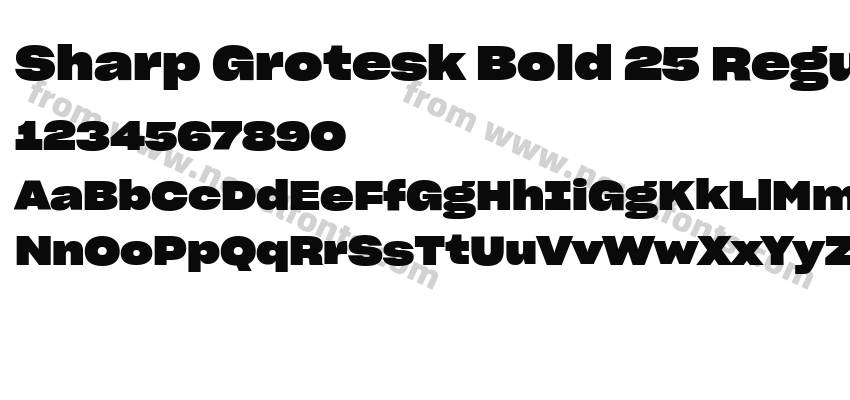 Sharp Grotesk Bold 25 RegularPreview