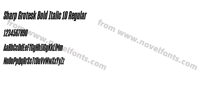 Sharp Grotesk Bold Italic 10 RegularPreview