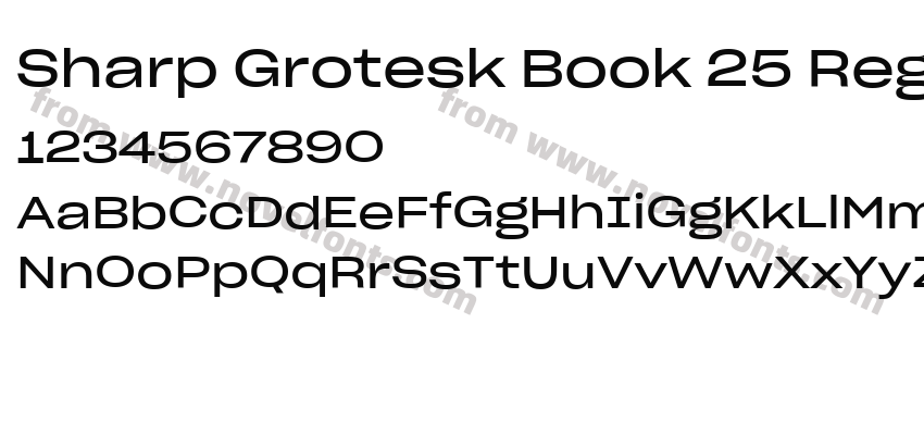 Sharp Grotesk Book 25 RegularPreview