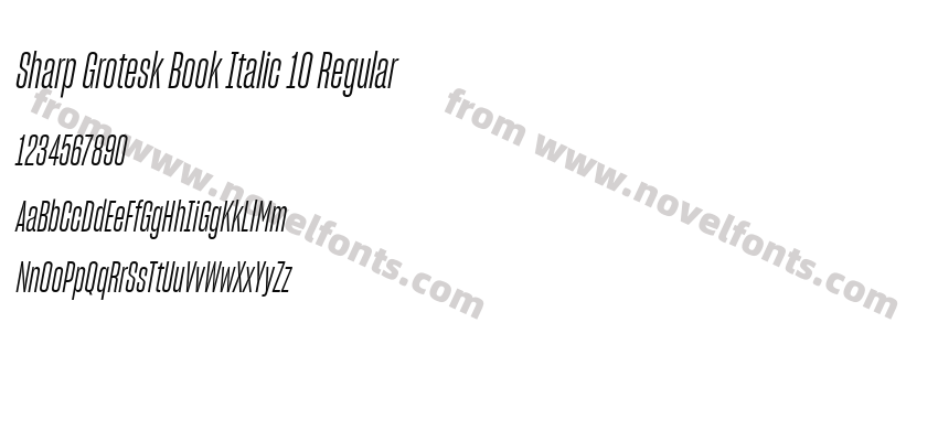 Sharp Grotesk Book Italic 10 RegularPreview