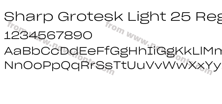 Sharp Grotesk Light 25 RegularPreview