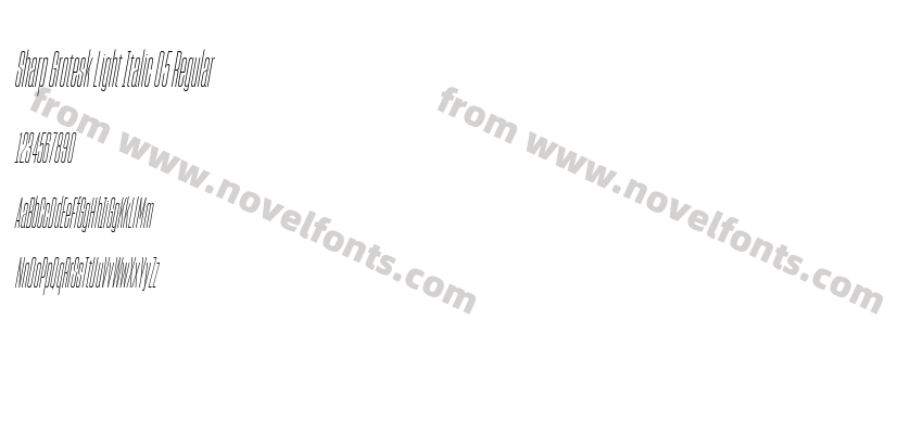 Sharp Grotesk Light Italic 05 RegularPreview