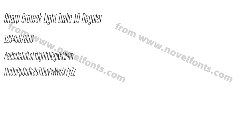 Sharp Grotesk Light Italic 10 RegularPreview