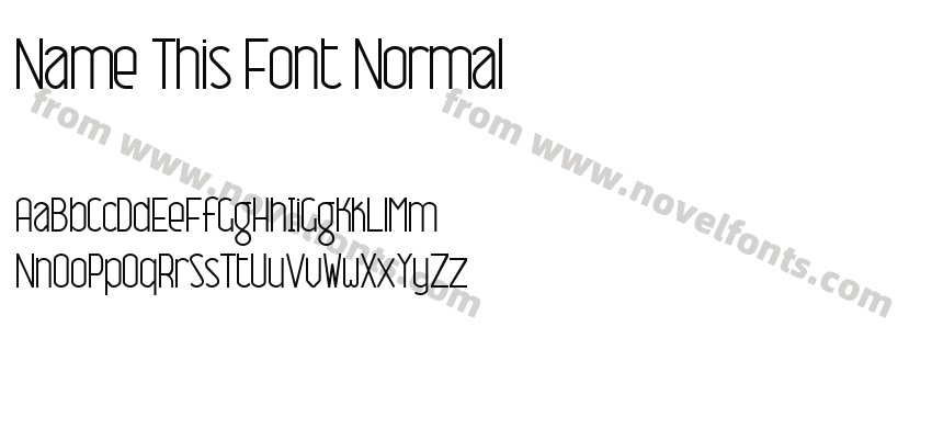 Name This Font NormalPreview