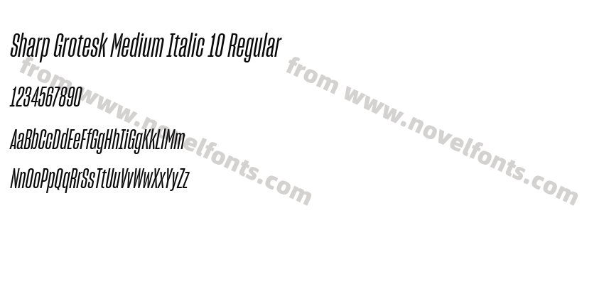 Sharp Grotesk Medium Italic 10 RegularPreview