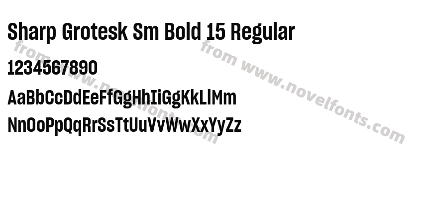 Sharp Grotesk Sm Bold 15 RegularPreview