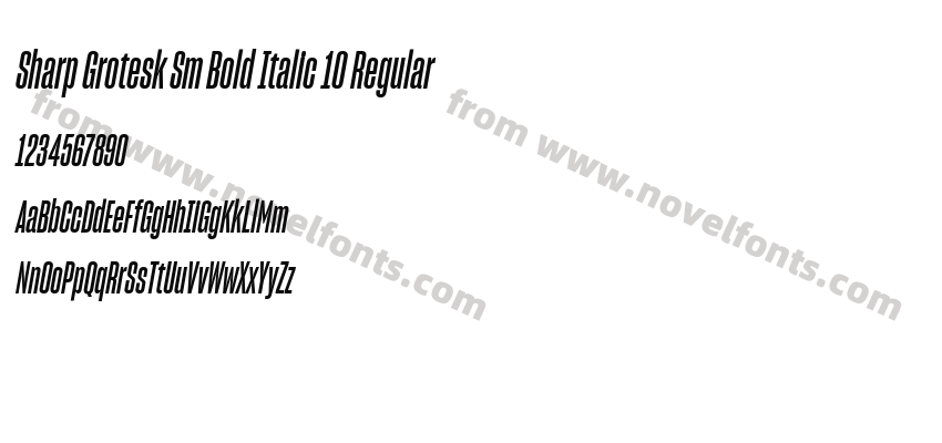 Sharp Grotesk Sm Bold Italic 10 RegularPreview