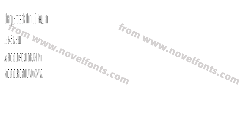 Sharp Grotesk Thin 05 RegularPreview