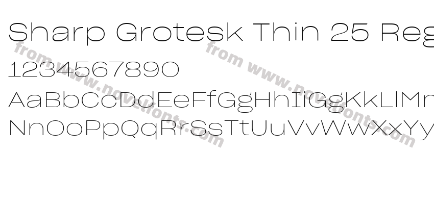 Sharp Grotesk Thin 25 RegularPreview