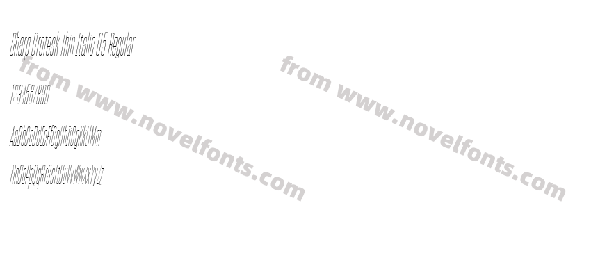 Sharp Grotesk Thin Italic 05 RegularPreview