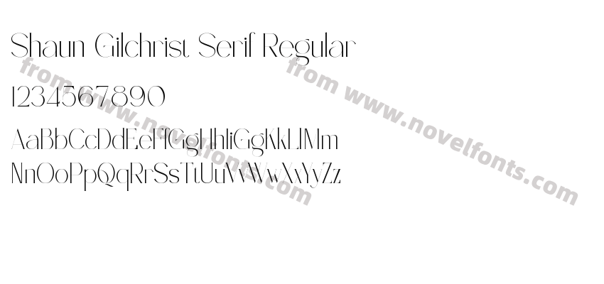 Shaun Gilchrist Serif RegularPreview