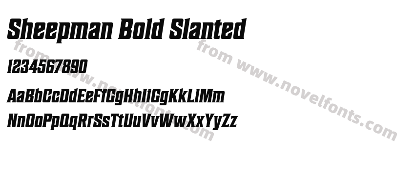 Sheepman Bold SlantedPreview