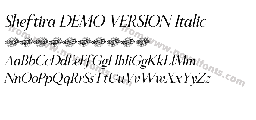 Sheftira DEMO VERSION ItalicPreview